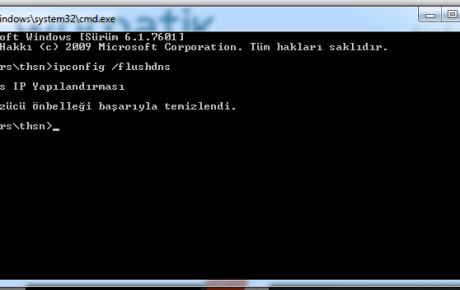 dns onbellek temizleme